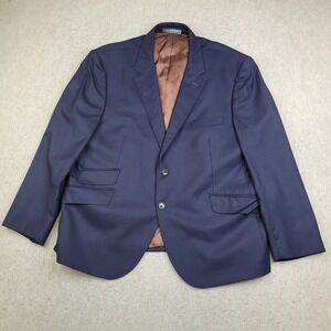 Indochino Blazer Mens 44‎ Regular Blue Cashmere Wool Blend Suit Jacket